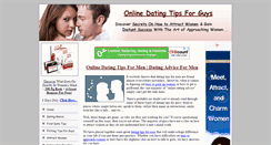 Desktop Screenshot of onlinedatingtipsforguys.com